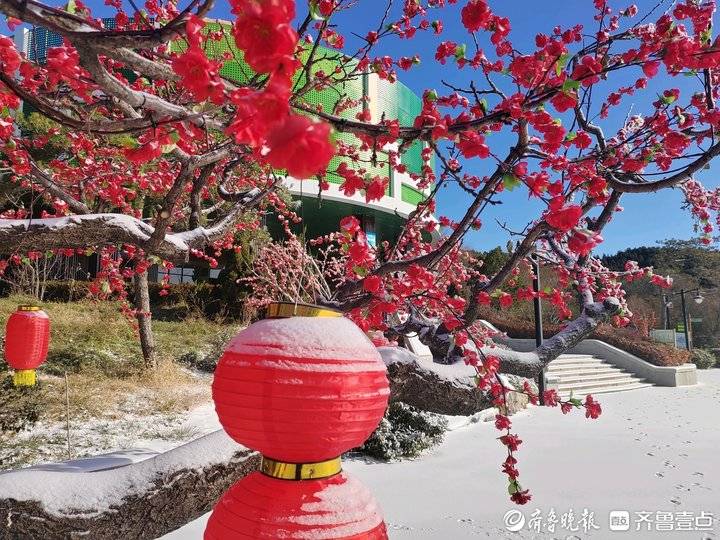 济南跑马岭景区开启造雪模式，冰雪旅游即将开幕
